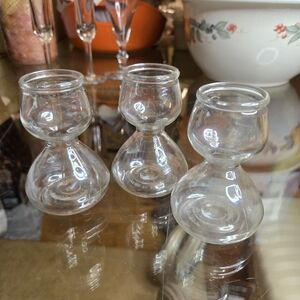 Set Of 3 Double Bubble Shot & Chaser Servers Plastic